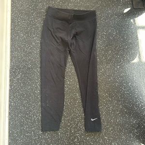 Nike Black Cotton Leggings, Size M